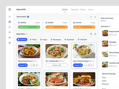 Tumbas - Restaurant POS System Dashboard cashier cashier design checkout dashboard food food app point of sale pos pos dashboard pos design pos system product product design restaurant ui uiux web web design