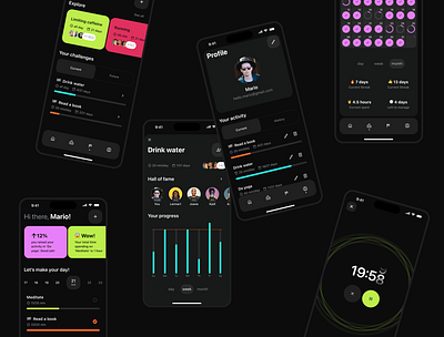 Habit Tracker App Design app design habit tracker ui ux