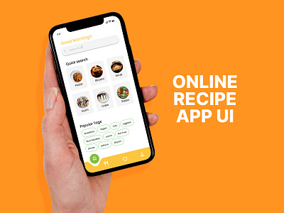 Online Recipe app - UI branding figma graphic design ui