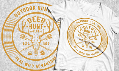 Hunting T-Shirt Design adventure deer deer hunting hunter hunting outdoor adventure outdoor hunting real wild adventure vintage vintage hunting shirts