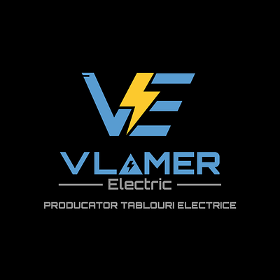 Vlamer Logo Design! 3d branding design electric geometric graphic design illustration logo typography vector work