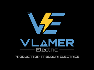 Vlamer Logo Design! 3d branding design electric geometric graphic design illustration logo typography vector work