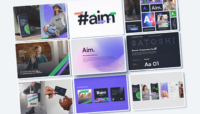 Aim Brand Guidelines brand identity branding design graphic design illustration logo typography ui vector website