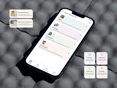 Parenting mobile app design andorid app app design coaching app design family app interaction interface ios learning app mobile app parent parenting parenting app parents app ui uidesign uiux ux