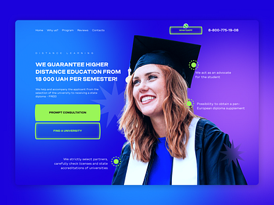 Language Learning Academy - landing page 3d academy animation branding concept design graphic design landing landing page language logo minimal motion graphics ui ux webdesign website