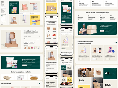 Packaging website. boxes branding cosmetics delivery design food packaging graphic design homepage landing page package packaging design packaging startup packaging website project ui ux web web design webdesign website