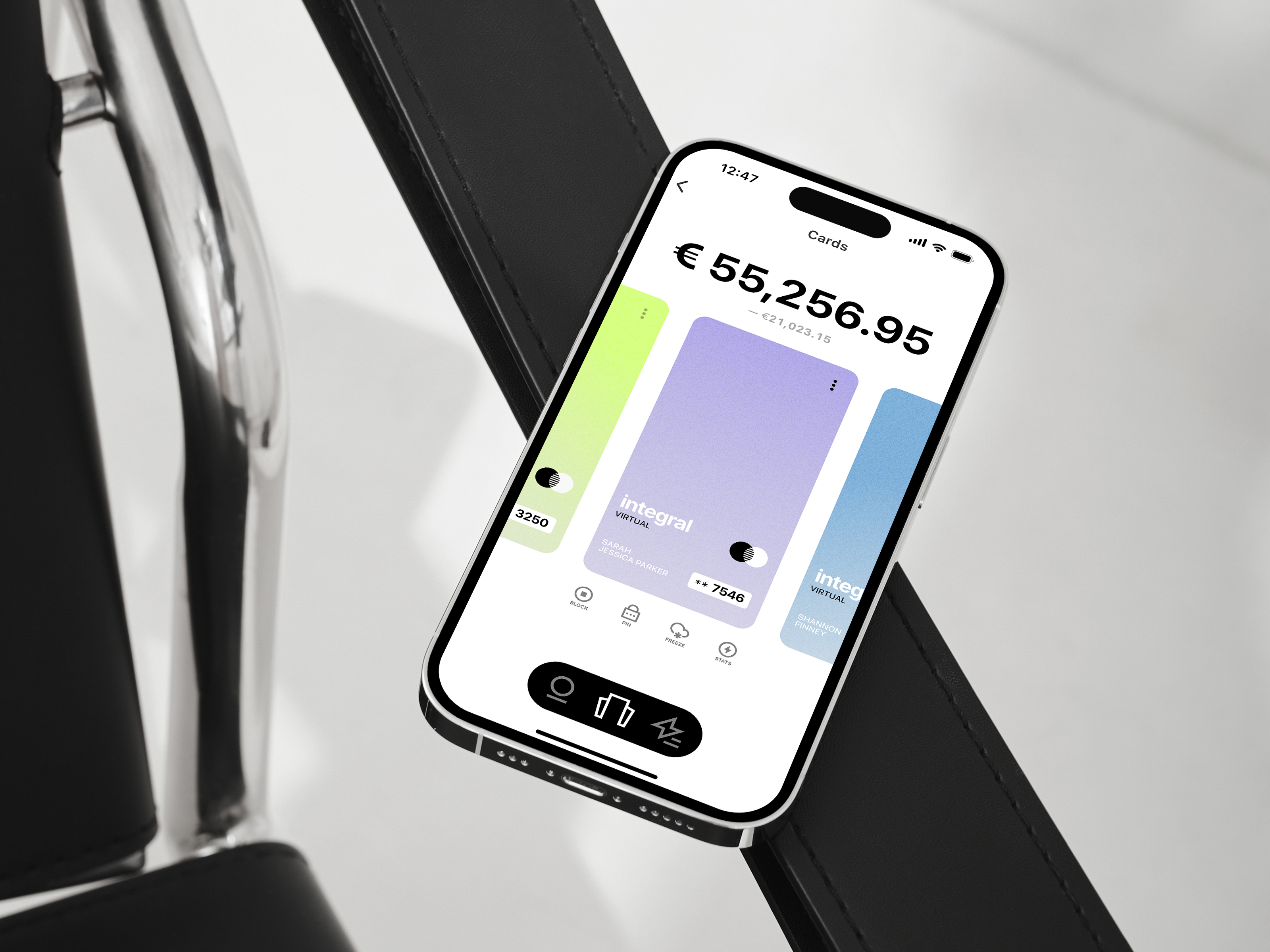 Integral Financial — minimalism and aesthetics app banking fintech product ui ux