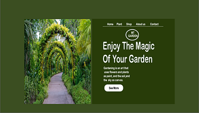 Gardening Page Design adobe illlustrator gardening page graphic design