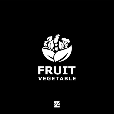 Fruit Vegetable Logo branding design design logo fruit fruit logo fruit vegetable logo graphic design logo logo fruit logos logotype simple logo vector vegetable vintages logo
