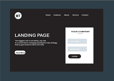 Business Landing Page adobe illustrator businesss landing page graphic design