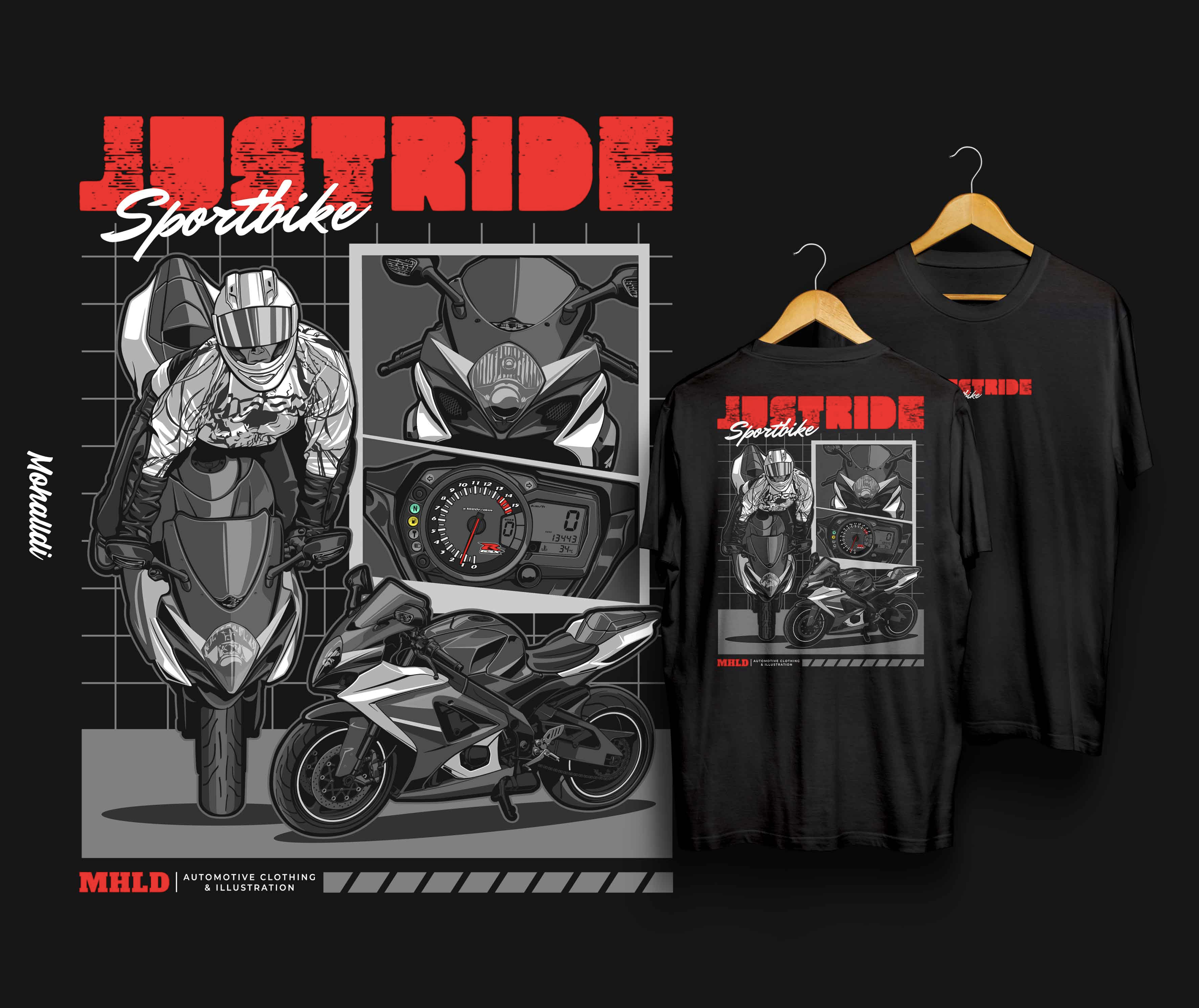 Example of Motorcycle Clothing & Merchandise Design