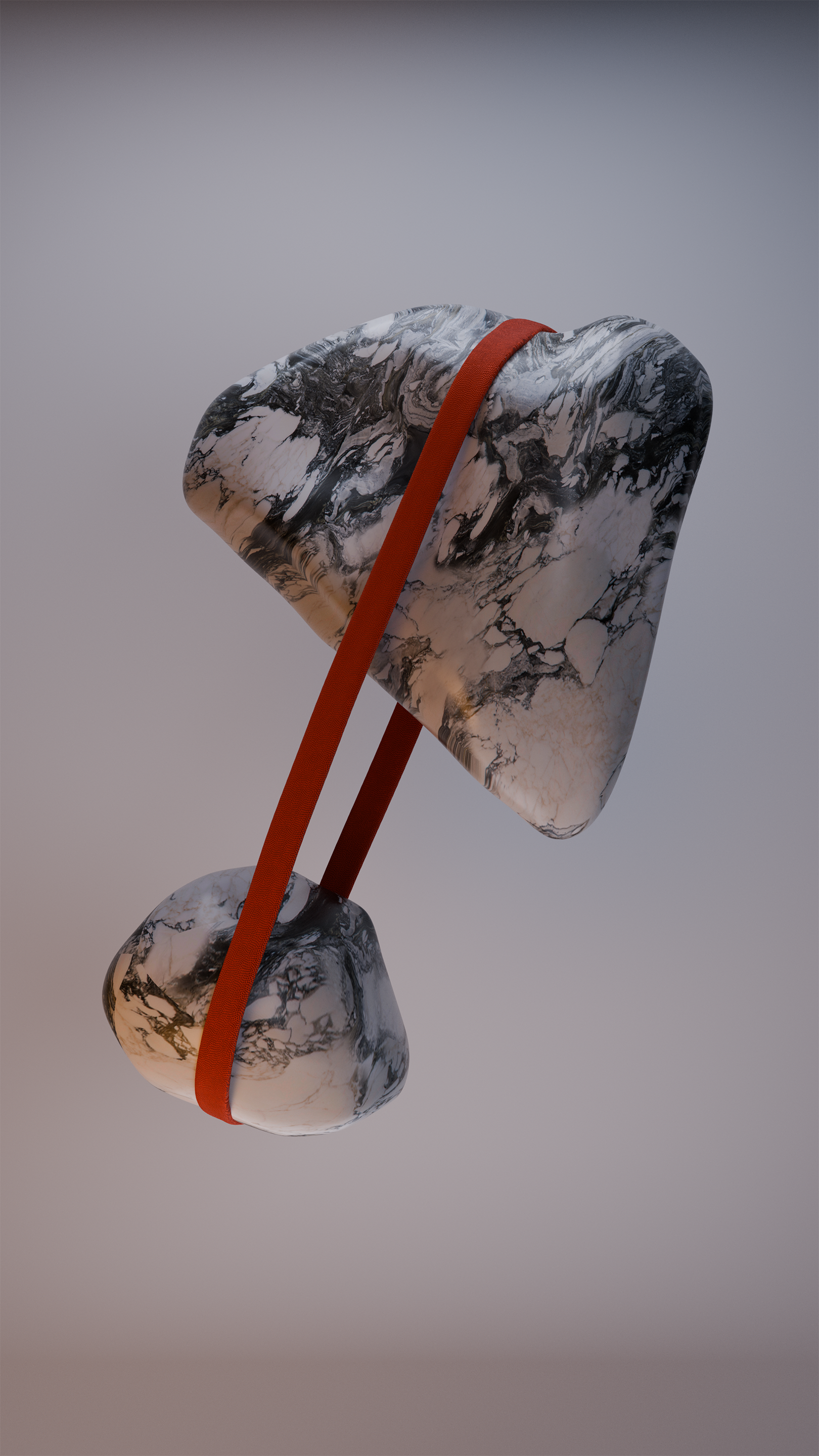 Connected Stones 3d design