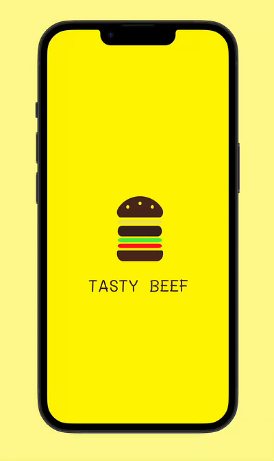 Tasty Beef- animation logo, prototyping in Figma animated logo animation branding graphic design logo motion graphics ui