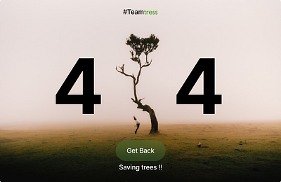 404 Page - save trees ui