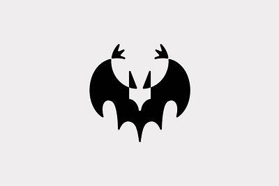 Bat Logo animal bat dark flying night