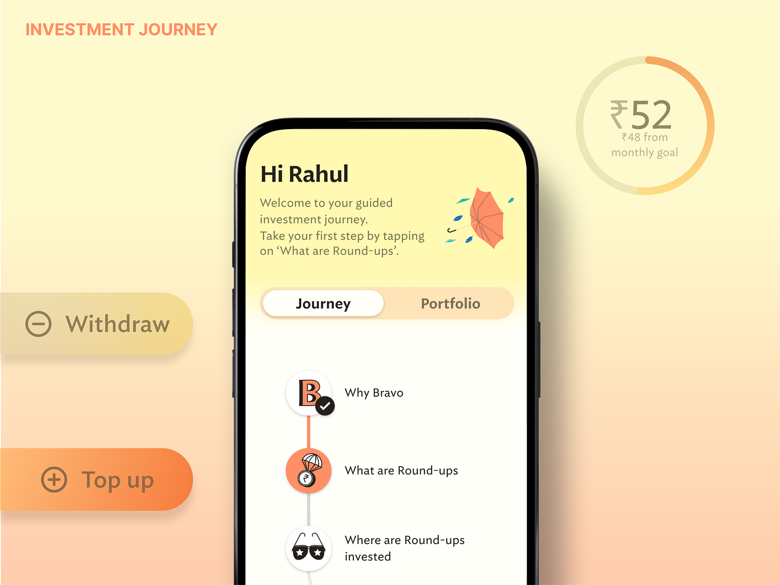 Bravo Investment Journey by Obvious on Dribbble