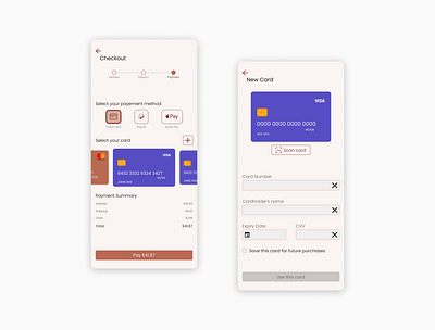 Daily UI 002 - Credit Card Checkout checkout credit credit card dailyui design e commerce ecommerce mobile payment ui yoga