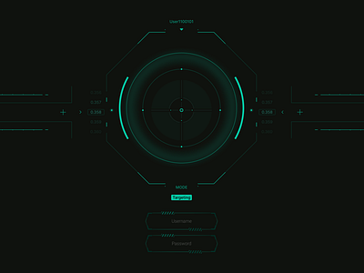 Scifi Login Page graphic design login sci fi design scifi ui