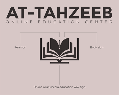 At Tahzeeb online education Center brand identity branding business businesscard designer design graphic design graphics designer illustration logo logo design minimal logo ui