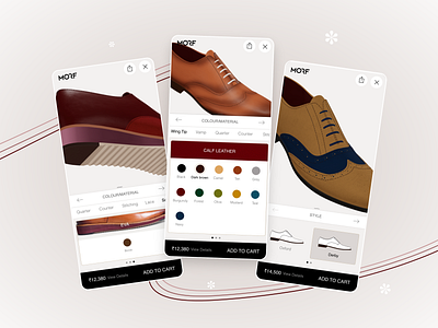 Shoe Customizer Interface animation app branding customise customiser ecommerce mobile ui user interface ux web design website