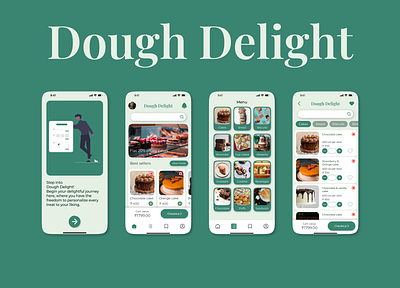 Dough Delight - Ordering app for bakery app figma ui uiux ux