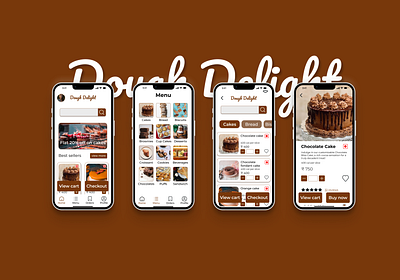 Dough Delight - Ordering app for bakery app figma ui uiux ux