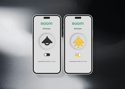 Daily UI Challenge #015 ; On/Off Switch For Lighting App 3d animation app branding challange dailiyui design figma graphic design lamp logo motion graphics product ui ux