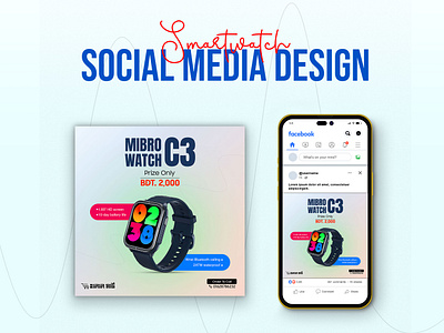 Smartwatch Social Media Design advertising design graphic design instagram banner instagram post design poster design banner smart watch smart watch amazon smartwatch design smartwatch social media social media ads social media banner social media post design watchposter web banner ad