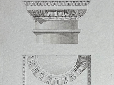 Capitel Antique academyofarts ancient antique architecturaldesign architecture art artwork capitel design drawing painting sketching