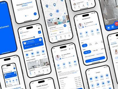 Doctor Appointment App UI Design | Doctor App UI Design | UIUX android app app design app designer app developer app ui design doctor doctor app ui doctor appointment app figma hire ui ux designer insightlancer ios ui ui design uiux user experience user interface ux