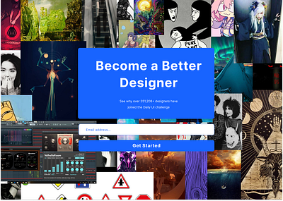 #DailyUI 100 : Redesign Daily UI branding challenge web design