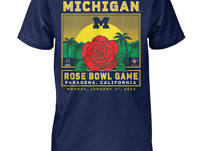 Michigan Football 2024 Rose Bowl Game Shirt michigan football 2024 michigan vs alabama shirt rose bowl game 2024 shirt