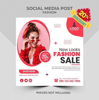 Enjoy 20% Off on Expertly Crafted Social Media Banner Designs! 3d animation branding graphic design logo motion graphics ui