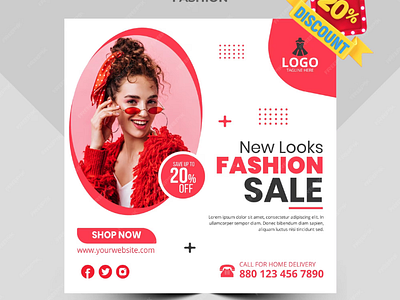 Enjoy 20% Off on Expertly Crafted Social Media Banner Designs! 3d animation branding graphic design logo motion graphics ui