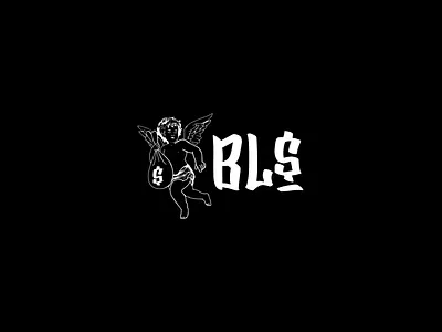 Logo for a streetwear brand " BLESS/BLS " logo streetwear logo ubran logo