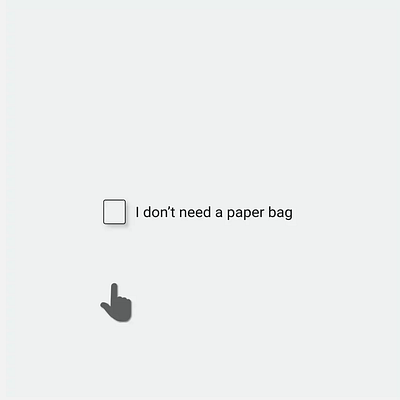 You don't need a paper bag. animation microanimation microinteraction minimal u ui ui ux userexperiencedesign userinterface ux