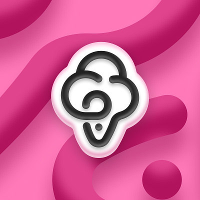 Gelato – Logo & Branding brand branding fun icecream illustration logo mark markdesign pattern sign