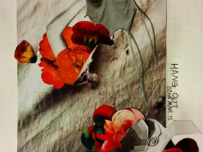 Collage Art - Hang Out collage graphic design