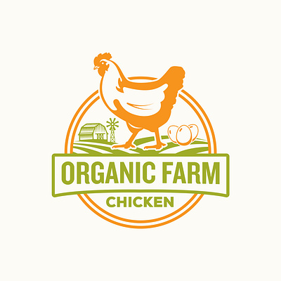 Egg farm business logo vector illustration branding business chicken egg egg farm farm farmer graphic design illustration logo vector village