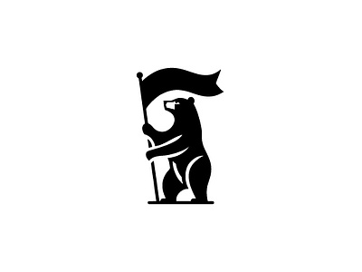 Regal Bear Flag Logo by Andika Raflesianto on Dribbble