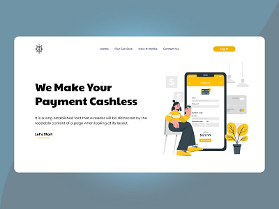 Virtual Payment Landing page design branding business design dribbble shot dribbbleinspiration dribbblepopular dribbbletrends graphic design homepage illustration landing page landing page design minimal new payment popular ui webpage