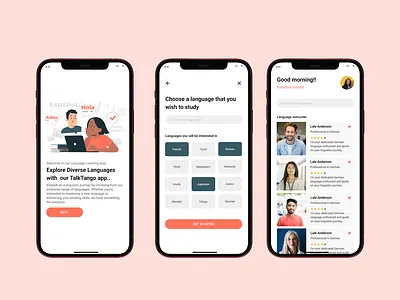 Language Learning App Design branding learning app design mobile app design product design ux design web design