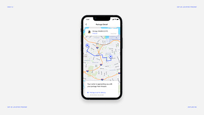 Daily UI #020: Location Tracker daily ui e commerce graphic design ui