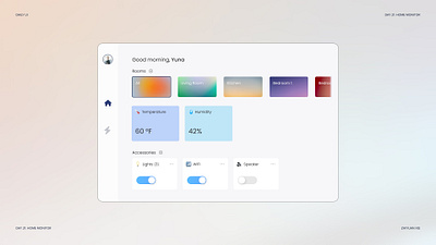 Daily UI #021: Home Monitor control panel daily ui home monitor visual design