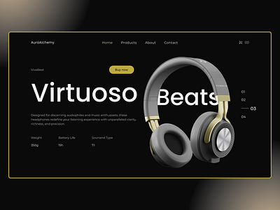 Virtuoso Beats minimalist design figma graphic design ui user experience user interface ux web design