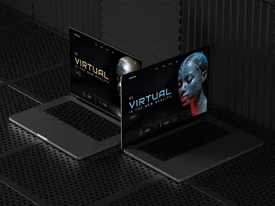 Virtual Web Ui Design Concept creative design design graphic design landingpage design mockups morderndesign ui webdesign websitedesign