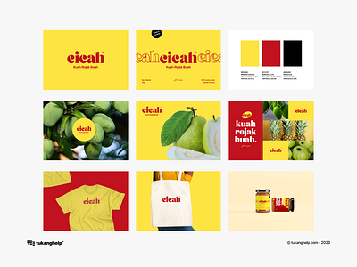 Logo Design: CICAH - Kuah Rojak Buah branding graphic design logo typography