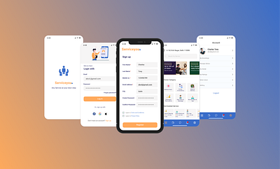 Service App design figma ui ux