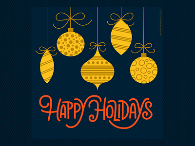 Happy Holidays from Rarified Creative graphic design hand lettering illustration typography vector