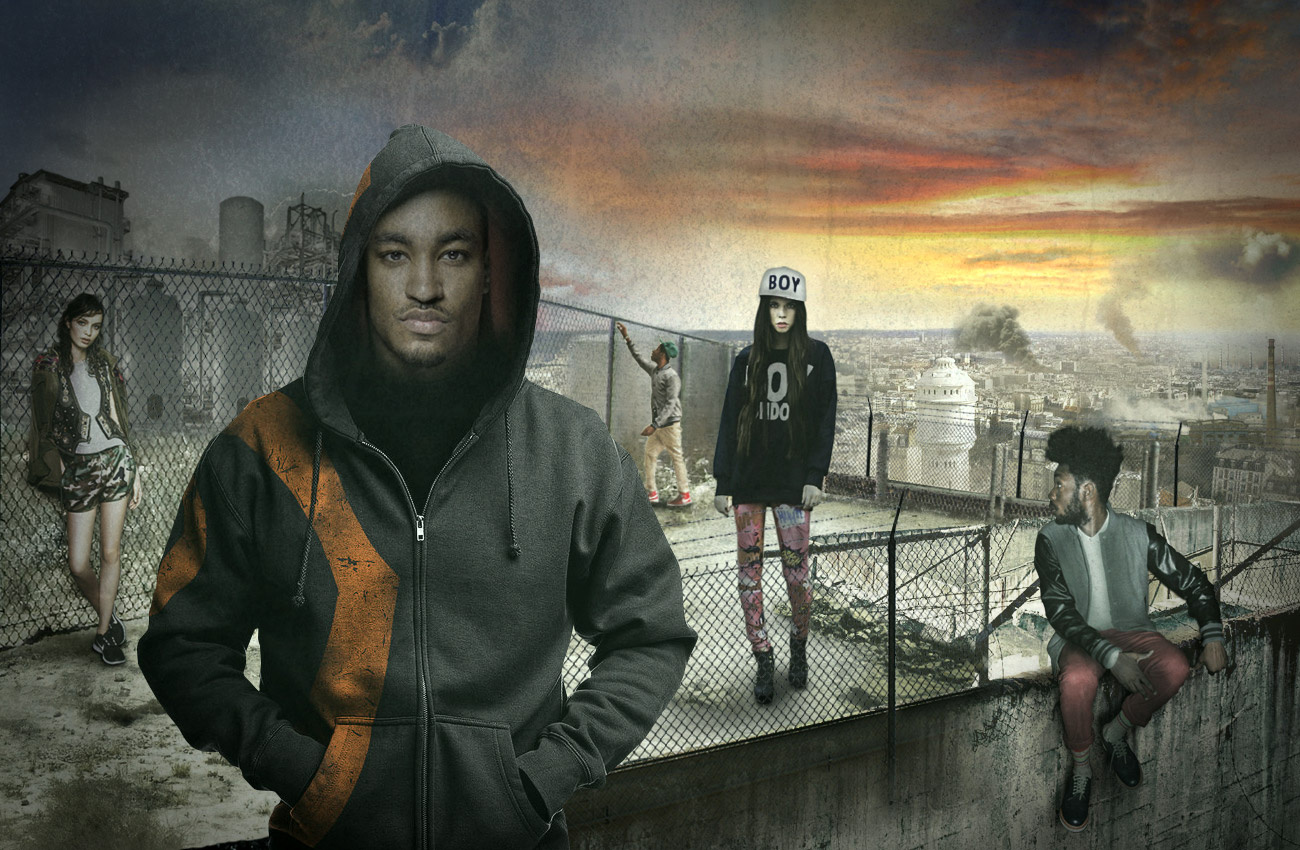 The Rebels | Compositing adobe photoshop character design city cityscape compositing fashion image compositing matte painting rebel urban urban wear